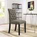 Duchess Fabric Dining Chair in Granite