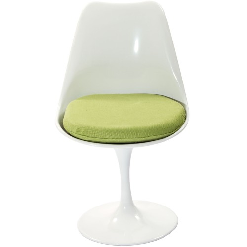 Lippa Dining Fabric Side Chair in Green