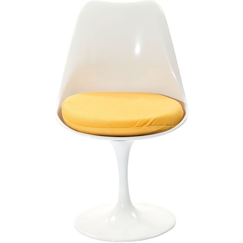 Lippa Dining Fabric Side Chair in Yellow