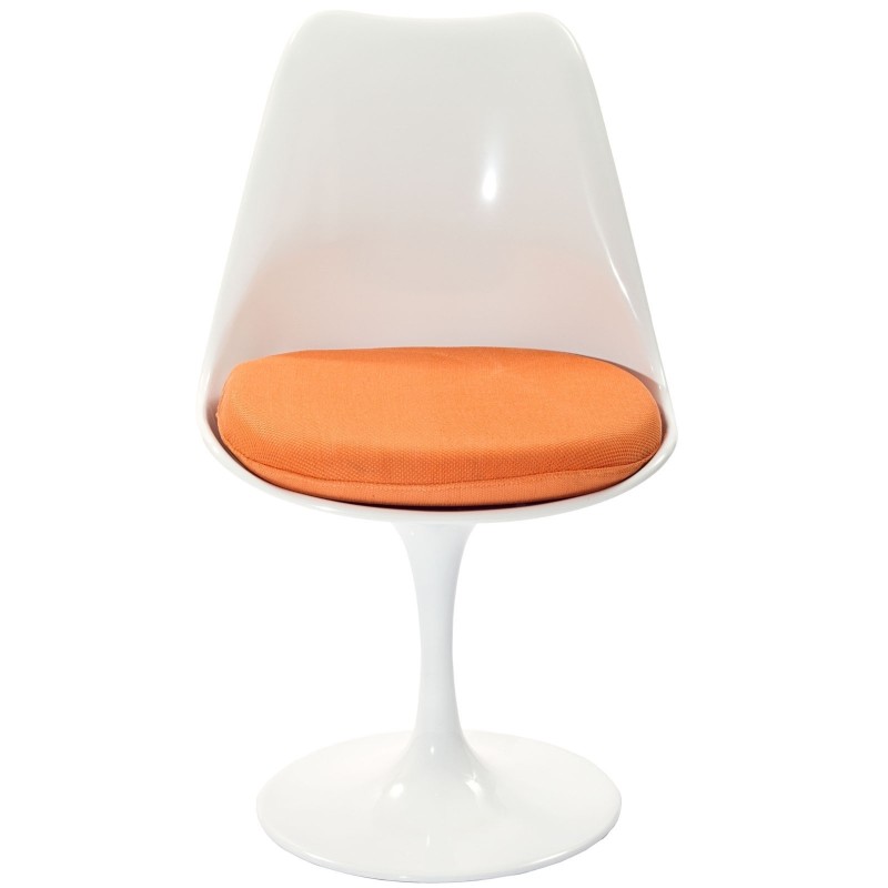 Lippa Dining Fabric Side Chair in Orange