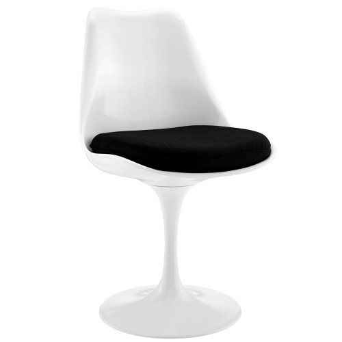 Lippa Dining Fabric Side Chair in Black