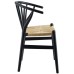 Flourish Spindle Wood Dining Side Chair in Black