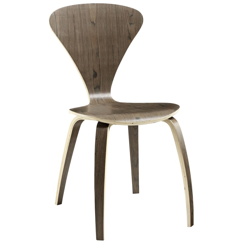 Vortex Dining Side Chair in Dark Walnut