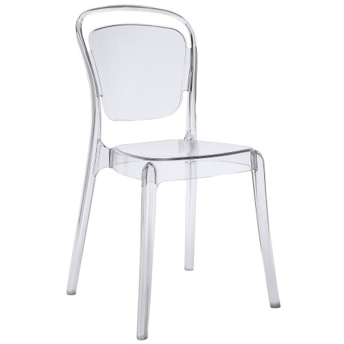 Entreat Dining Side Chair in Clear