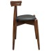 Stalwart Dining Side Chair in Dark Walnut Black