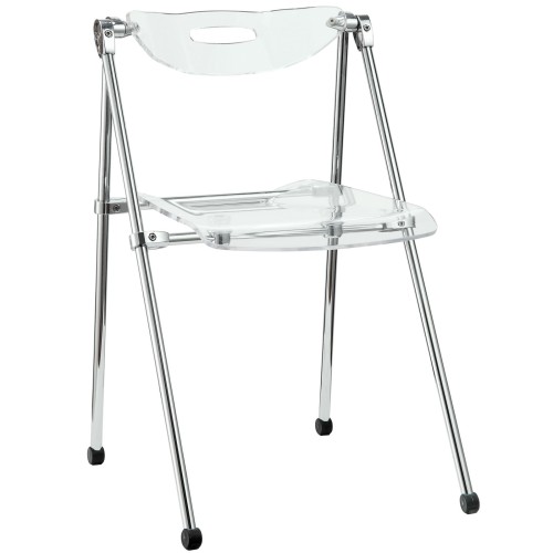 Telescope Folding Chair in Clear