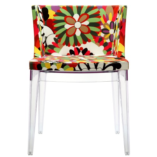 Flower Dining Side Chair in Clear