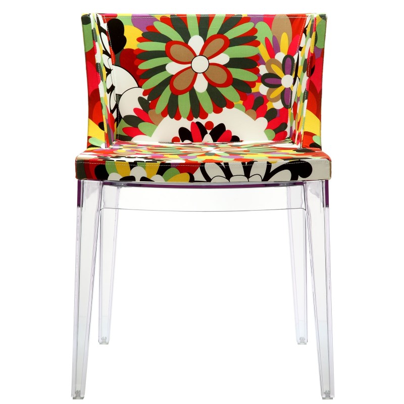 Flower Dining Side Chair in Clear