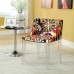 Flower Dining Side Chair in Clear