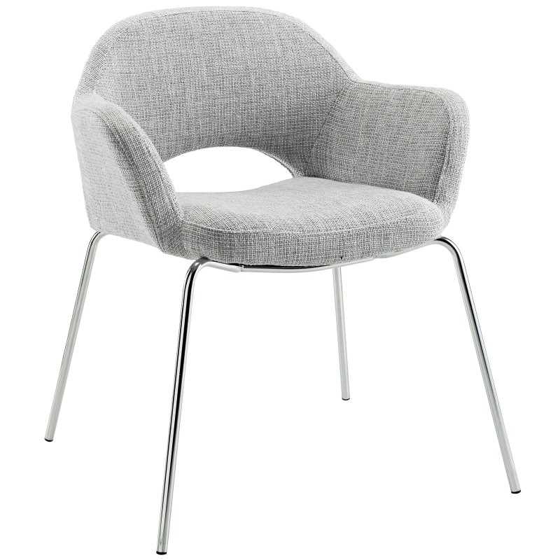 Cordelia Dining Armchair in Light Gray