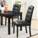 Perdure Dining Vinyl Side Chair in Black