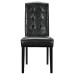 Perdure Dining Vinyl Side Chair in Black