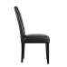 Perdure Dining Vinyl Side Chair in Black