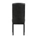 Perdure Dining Vinyl Side Chair in Black