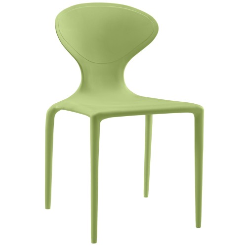 Draw Dining Side Chair in Green