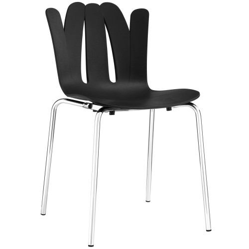 Flare Dining Side Chair in Black