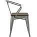 Promenade Bamboo Dining Chair in Gunmetal