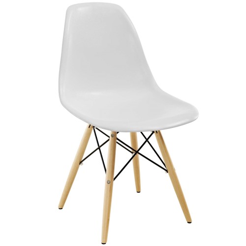 Pyramid Dining Side Chair in White