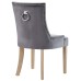 Pose Performance Velvet Dining Chair in Gray