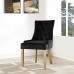 Pose Performance Velvet Dining Chair in Black