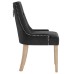 Pose Performance Velvet Dining Chair in Black