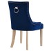 Pose Performance Velvet Dining Chair in Navy