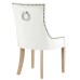 Pose Performance Velvet Dining Chair in Ivory