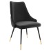 Adorn Tufted Performance Velvet Dining Side Chair in Black