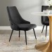 Adorn Tufted Performance Velvet Dining Side Chair in Black