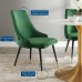 Adorn Tufted Performance Velvet Dining Side Chair in Emerald