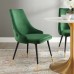 Adorn Tufted Performance Velvet Dining Side Chair in Emerald