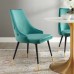 Adorn Tufted Performance Velvet Dining Side Chair in Teal