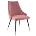 Adorn Tufted Performance Velvet Dining Side Chair in Dusty Rose