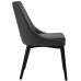 Viscount Vinyl Dining Chair in Black