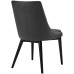 Viscount Vinyl Dining Chair in Black