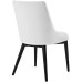 Viscount Vinyl Dining Chair in White