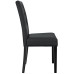 Confer Dining Vinyl Side Chair in Black