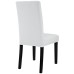 Confer Dining Vinyl Side Chair in White