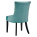 Regent Tufted Performance Velvet Dining Side Chairs - Set of 2 in Mint