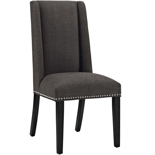 Baron Fabric Dining Chair in Brown