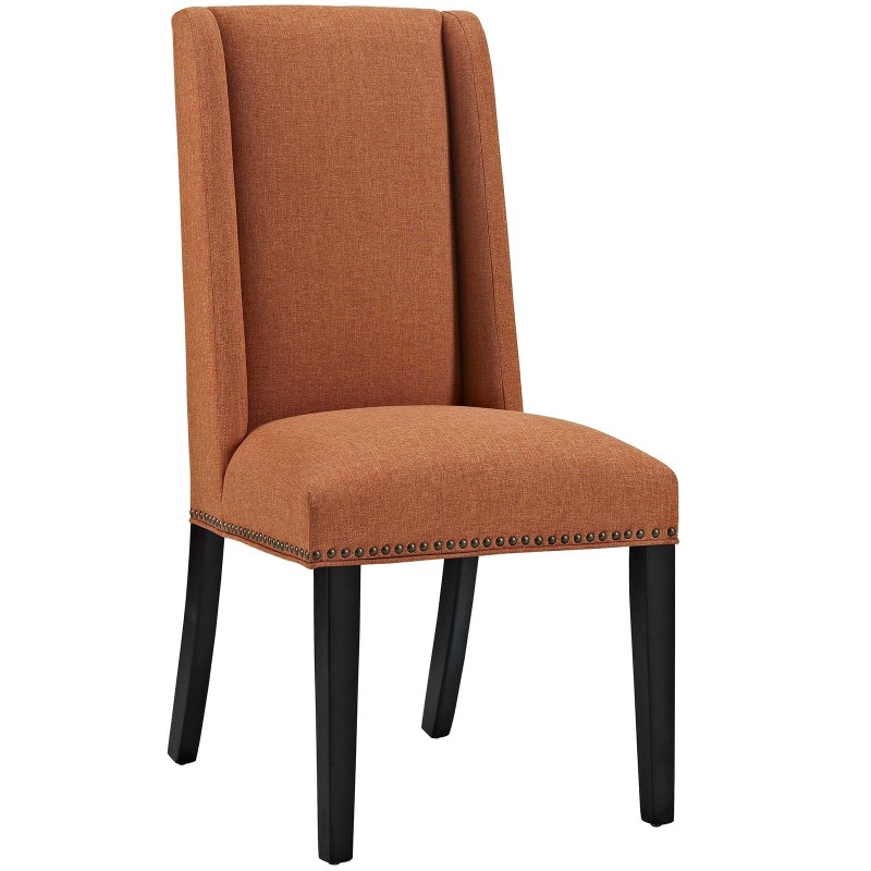 Baron Fabric Dining Chair in Orange