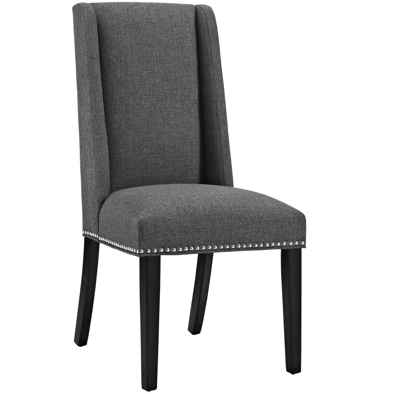 Baron Fabric Dining Chair in Gray