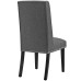 Baron Fabric Dining Chair in Gray