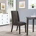 Baron Fabric Dining Chair in Brown