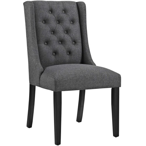 Baronet Fabric Dining Chair in Gray