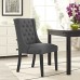 Baronet Fabric Dining Chair in Gray