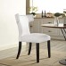 Curve Vinyl Dining Chair in White