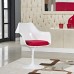 Lippa Dining Fabric Armchair in Red