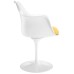 Lippa Dining Fabric Armchair in Yellow