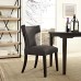 Curve Fabric Dining Chair in Brown